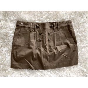 BCBGMAXAZRIA Woven Mini Cotton Skirt